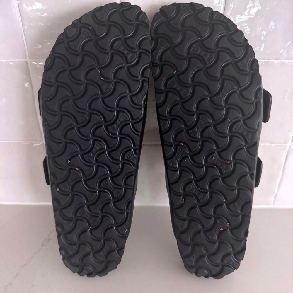 Birkenstock Arizona EVA Sandal Unisex 40 Black Double Strap Slide 9W/7M Casual - Picture 6 of 8